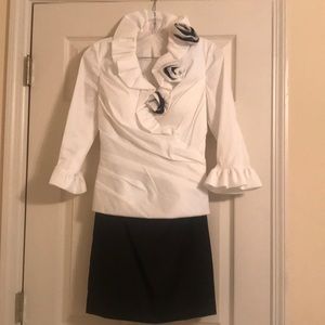 Custom Taffeta B&W Suit
